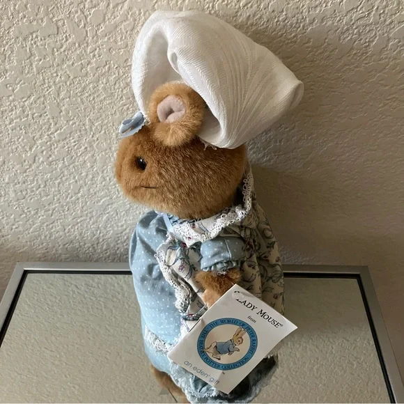 BEATRIX POTTER Lady Mouse 10 Plush by Eden Toys Vintage 1990s NWT Toys